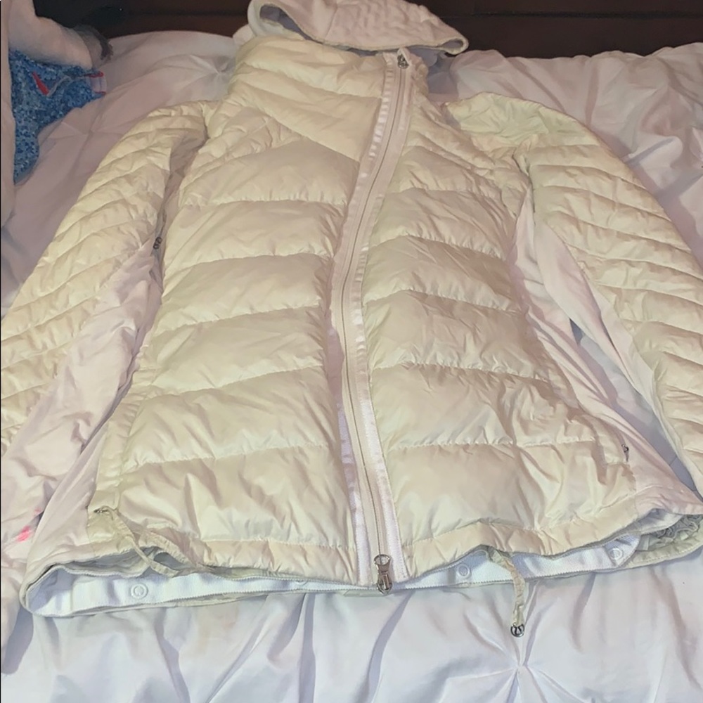 White Lululemon coat